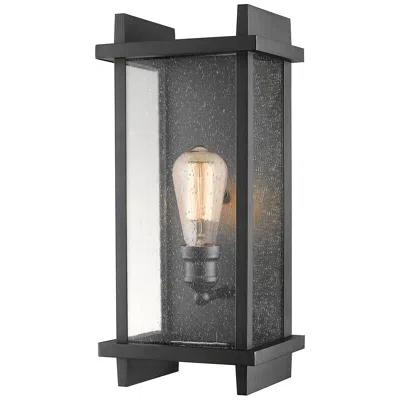 Z-lite Fallow 17 1/2" High Black Outdoor Wall Light