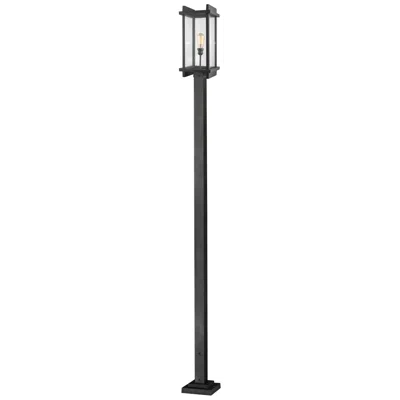 Z-lite Fallow By  Black 117.88 Inch 1 Light Outdoor Post Mounted Fixture