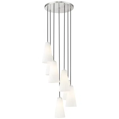 Z-lite Farrell By  Brushed Nickel 18 Inch 7 Light Chandelier