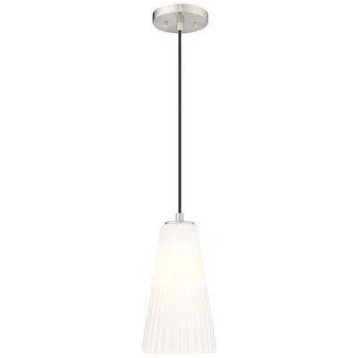 Z-lite Farrell By  Brushed Nickel 6 Inch 1 Light Pendant