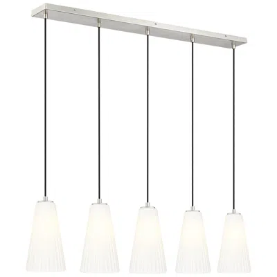 Z-lite Farrell By  Brushed Nickel 6 Inch 5 Light Linear Chandelier