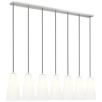Z-lite Farrell By  Brushed Nickel 7.25 Inch 7 Light Linear Chandelier