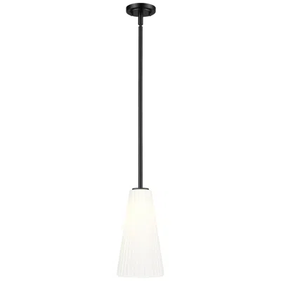 Z-lite Farrell By  Matte Black 7.25 Inch 1 Light Pendant