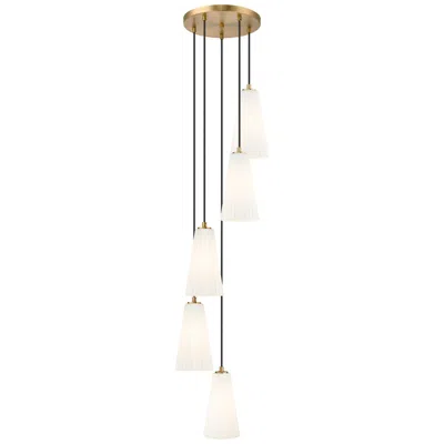 Z-lite Farrell By  Modern Gold 12 Inch 5 Light Chandelier