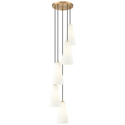 Z-lite Farrell By  Modern Gold 12 Inch 5 Light Chandelier