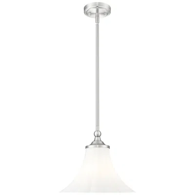 Z-lite Fleur By  12 Inch Brushed Nickel 1 Light Pendant
