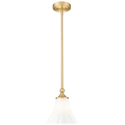 Z-lite Fleur By  8 Inch Modern Gold 1 Light Pendant