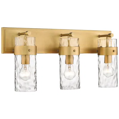 Z-lite Fontaine 24" Wide Rubbed Brass 3-light Vanity Bath Light