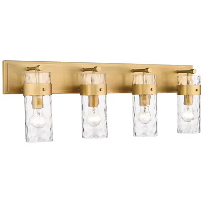 Z-lite Fontaine 4 Light Vanity In Rubbed Brass