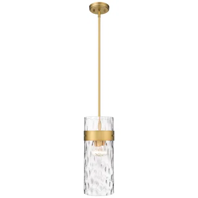 Z-lite Fontaine 9" Wide Rubbed Brass 3-light Mini Pendant