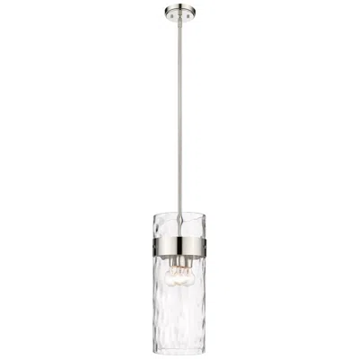 Z-lite Fontaine 9"w Polished Nickel 3-light Cylinder Mini Pendant