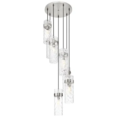 Z-lite Fontaine By  Brushed Nickel 19.5 Inch 7 Light Chandelier