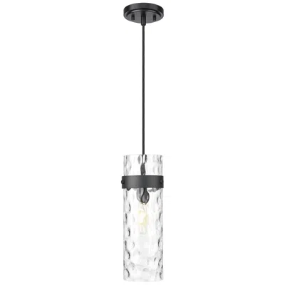 Z-lite Fontaine By  Matte Black 15 Inch 1 Light Pendant