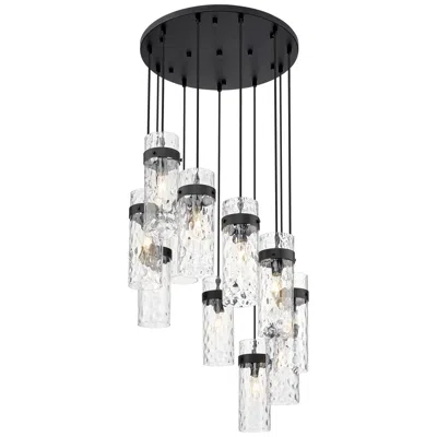 Z-lite Fontaine By  Matte Black 26.25 Inch 11 Light Chandelier