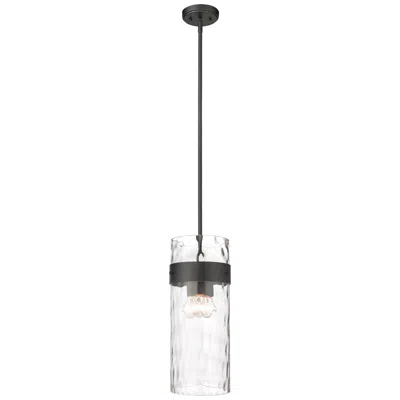 Z-lite Fontaine By  Matte Black 9 Inch 3 Light Pendant