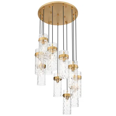 Z-lite Fontaine By  Rubbed Brass 26.25 Inch 11 Light Chandelier