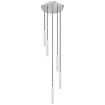 Z-lite Forest By  Brushed Nickel 12 Inch 5 Light Chandelier