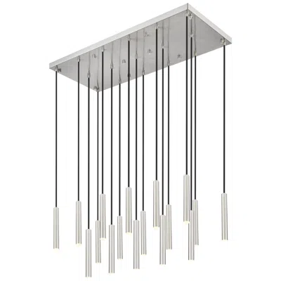 Z-lite Forest By  Brushed Nickel 42 Inch 17 Light Linear Led Chandelier