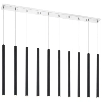 Z-lite Forest By  Chrome 10 Light Island Pendant
