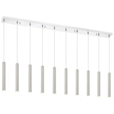 Z-lite Forest By  Chrome 10 Light Island Pendant