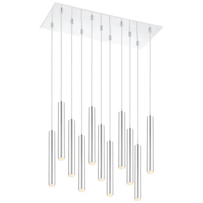Z-lite Forest By  Chrome 11 Light Chandelier