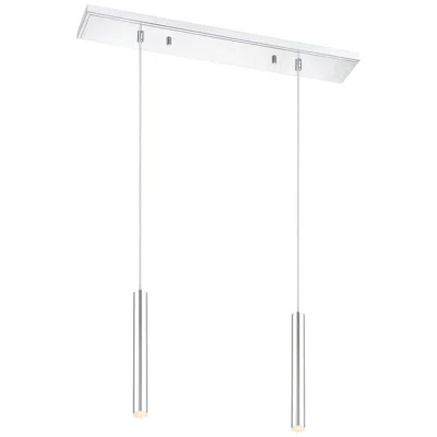 Z-lite Forest By  Chrome 2 Light Island Pendant