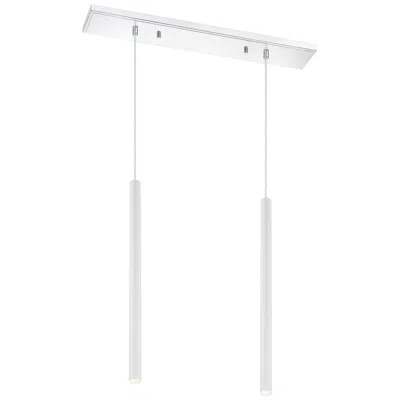 Z-lite Forest By  Chrome 2 Light Island Pendant