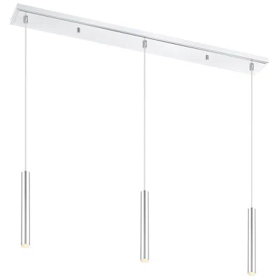 Z-lite Forest By  Chrome 3 Light Island Pendant