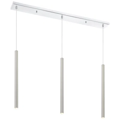 Z-lite Forest By  Chrome 3 Light Island Pendant