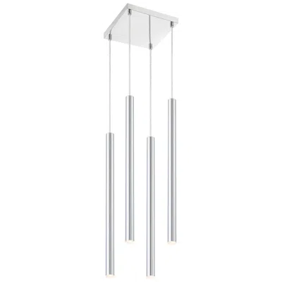 Z-lite Forest By  Chrome 4 Light Chandelier