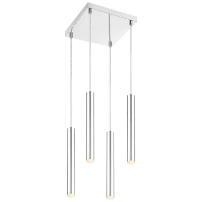 Z-lite Forest By  Chrome 4 Light Chandelier