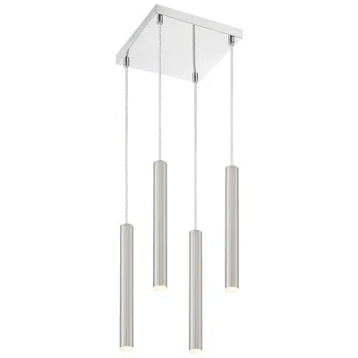 Z-lite Forest By  Chrome 4 Light Chandelier