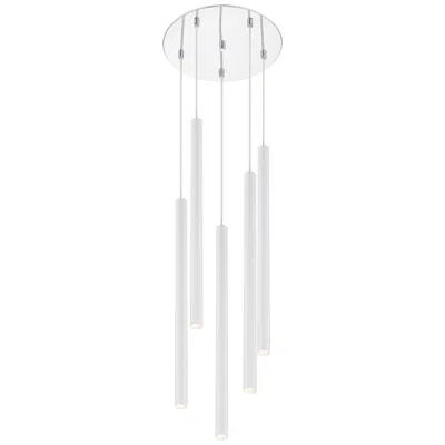 Z-lite Forest By  Chrome 5 Light Chandelier