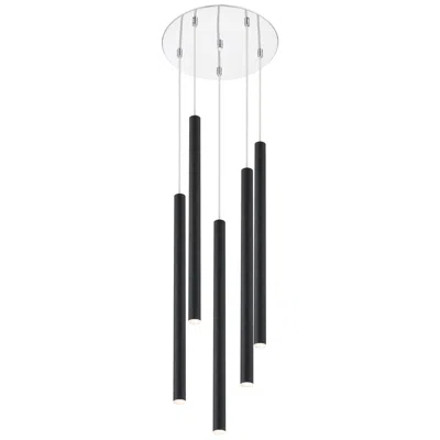 Z-lite Forest By  Chrome 5 Light Chandelier
