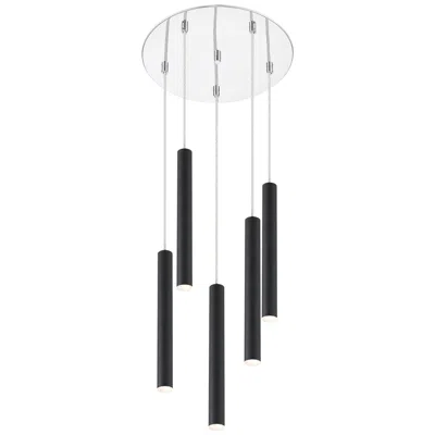 Z-lite Forest By  Chrome 5 Light Chandelier