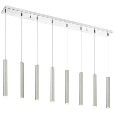 Z-lite Forest By  Chrome 8 Light Island Pendant