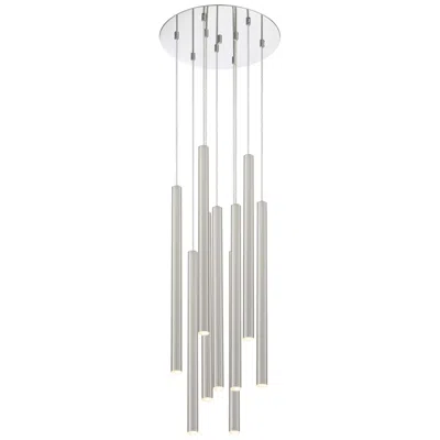 Z-lite Forest By  Chrome 9 Light Chandelier