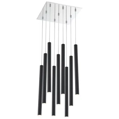 Z-lite Forest By  Chrome 9 Light Chandelier
