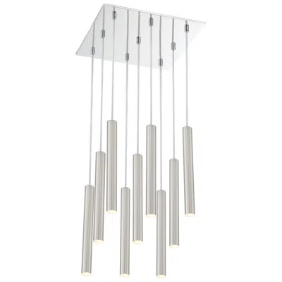 Z-lite Forest By  Chrome 9 Light Chandelier