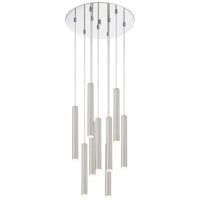 Z-lite Forest By  Chrome 9 Light Chandelier