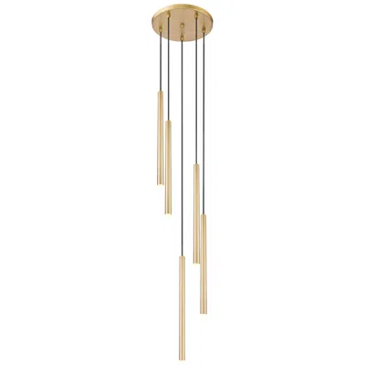 Z-lite Forest By  Modern Gold 12 Inch 5 Light Chandelier