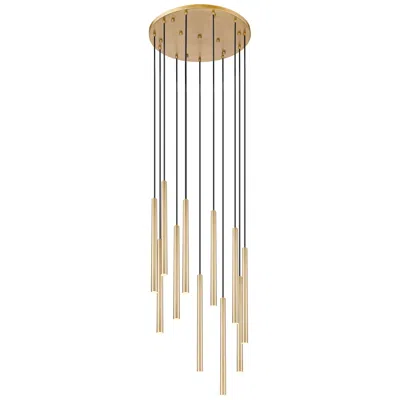 Z-lite Forest By  Modern Gold 24 Inch 11 Light Chandelier