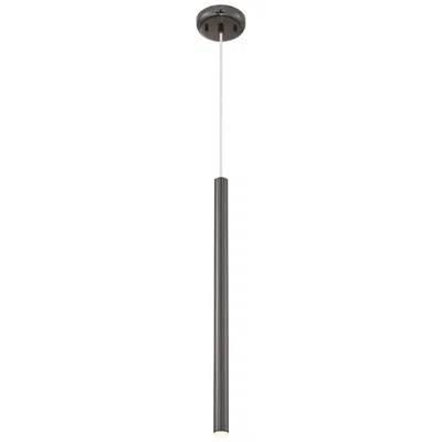 Z-lite Forest By  Pearl Black 1 Light Mini Pendant