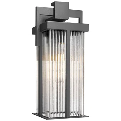 Z-lite Fortis By  1 Light Outdoor Wall Light In Black