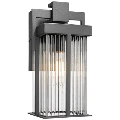 Z-lite Fortis By  1 Light Outdoor Wall Light In Black