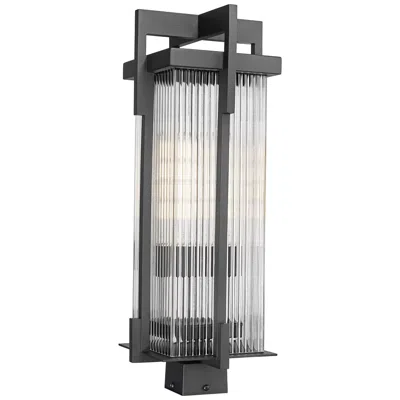 Z-lite Fortis  By   2 Light Outdoor Post Mount Fixture In Black