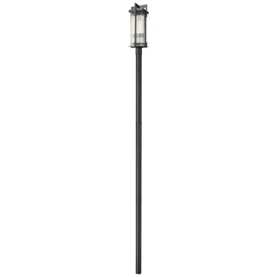 Z-lite Fortis  By   2 Light Outdoor Post Mounted Fixture In Black