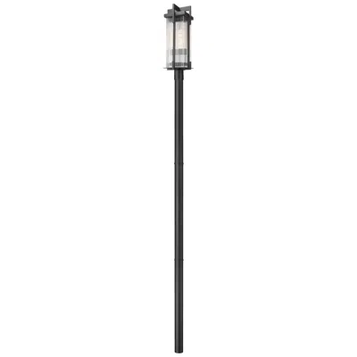 Z-lite Fortis  By   2 Light Outdoor Post Mounted Fixture In Black