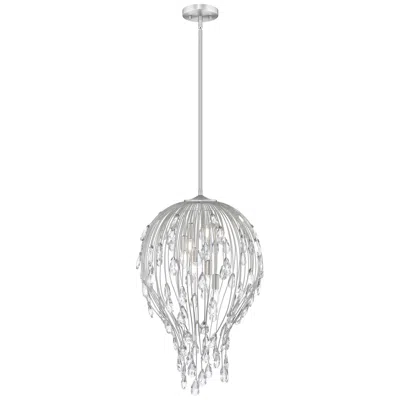 Z-lite Gabriella By  18 Inch Brushed Nickel 6 Light Pendant