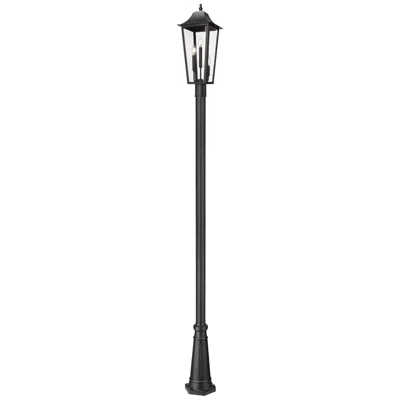 Z-lite Gannon 120 3/4"h Black Outdoor Post Light With Base